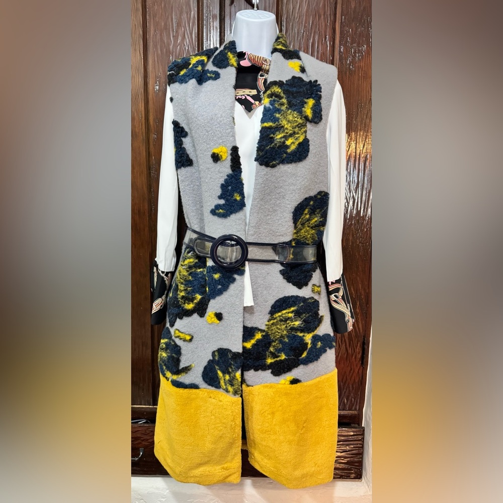 Women’s long wool vest
